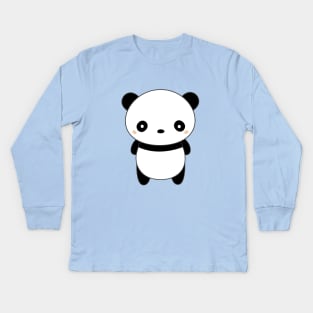 Kawaii Cute Panda T-Shirt Kids Long Sleeve T-Shirt